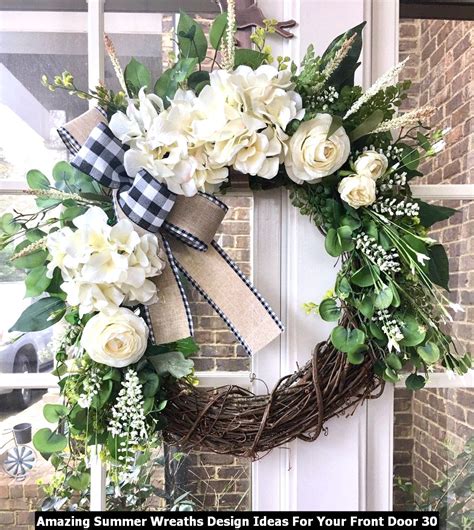 Amazing Summer Wreaths Design Ideas For Your Front Door Homyhomee