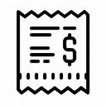 Icon Bill Payment Invoice Icons Receipt Shopping