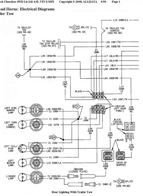 Jeep Cherokee Tail Light Wiring Diagram Wiring Diagram