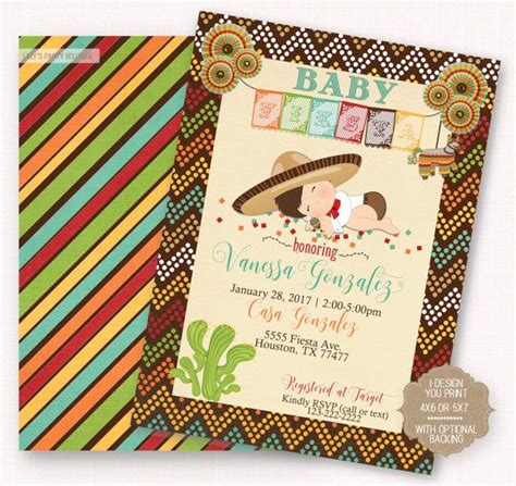 Fiesta Baby Shower Fiesta Mexican Baby Fiesta Invite Boy Mexican Baby