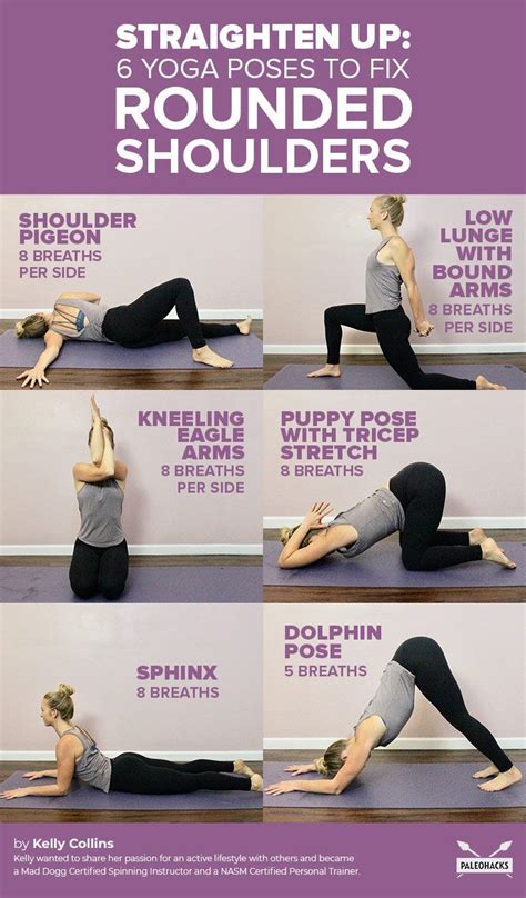 Straighten Up 6 Poses To Reverse Rounded Shoulders Exercise Yoga