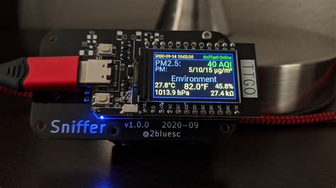 Sniffer Air Quality Sensor Using Esp32 With Lcd Pmsa003 Bme680