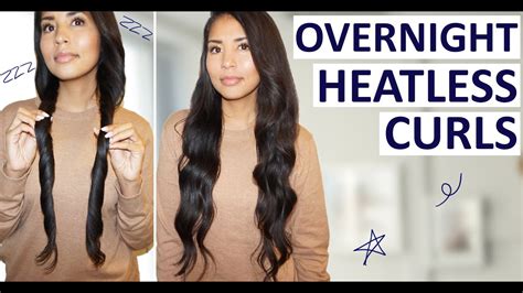 Heatless Curls Overnight Life Hack How To Do Super Easy Heatless Curls Over Night YouTube