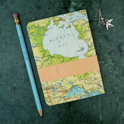 Travel Notebook Canada 4x58 Inch 40p Blankruled Etsy