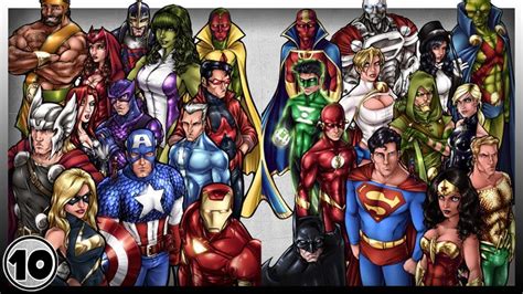 Top 10 Best Superheroes Youtube