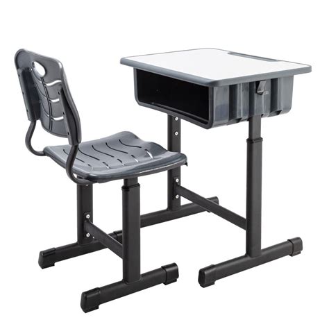 Zimtown Children Desk And Chair Set Kids Desk Adjustable Height Study