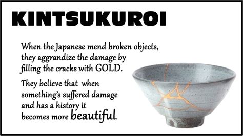 'i thought clay must feel happy in the good potter's han. The Japanese art of Kintsukuroi and how it can help us accept our flaws.