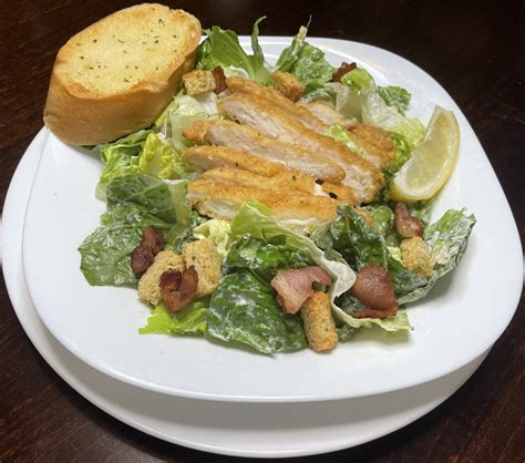 The menu changes each week credit: Crispy Chicken Caesar Salad - Maple Leaf Healthcare ...