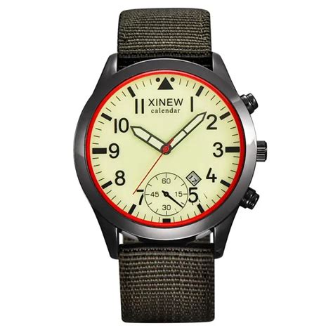 mens military quartz army watch black date luxury sport luminous wrist watch drop shipping f927