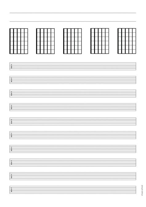 Music Sheet Free Blank Music Paper Tablatures Blank Chord Charts