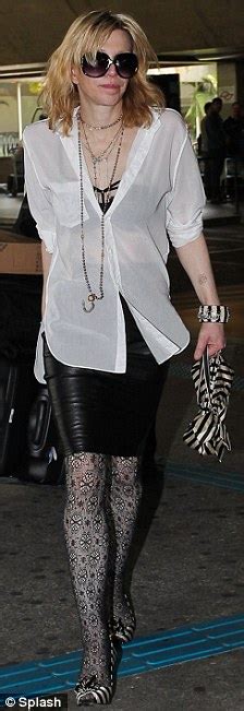 Rock Chick Courtney Love Attempts The Smart Look But Ends Up Looking