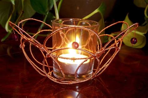 Hand Crafted Wire Wrapped Decorative Votive Candle Holders