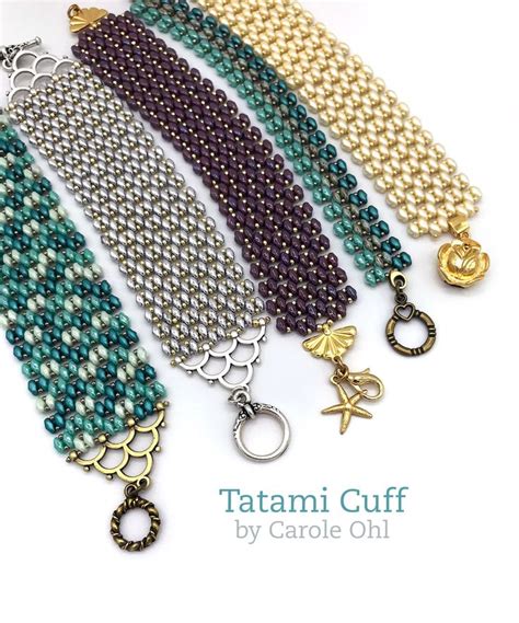 Tatami Beaded Cuff Beadweaving Tutorial By Carole Ohl Etsy Mod Les