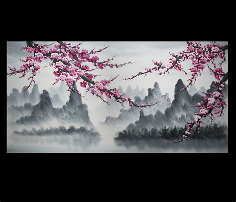 Pin By Canvas Connection On Color Impression Art Cherry Blossom Painting Cherry Blossom Art