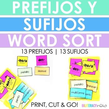 Spanish Prefix And Suffix Word Sort Incluye Palabras Prefixes Hot Sex Picture