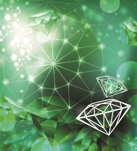 Green Diamond Backgrounds Vector 03 Vector Background Free Download