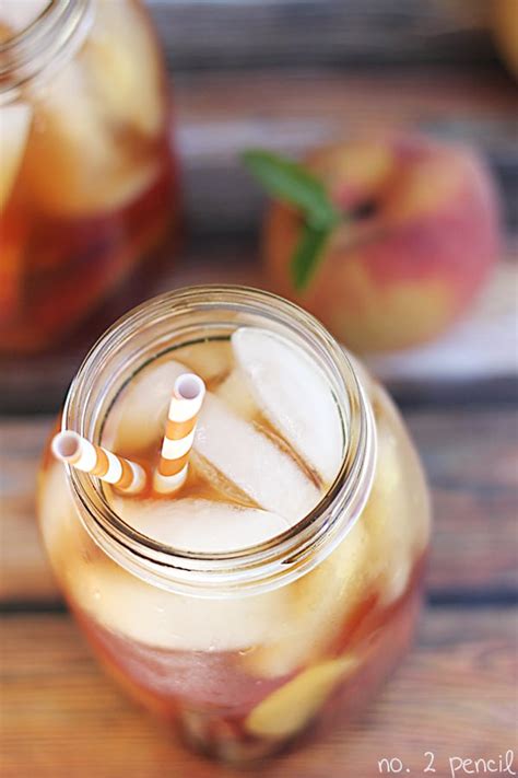 Easy Homemade Peach Iced Tea Recipe No 2 Pencil