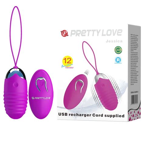 Pretty Love Usb Recharger Cold Supplied Remote Control 12 Function Vibrations Jump Egg Bullet