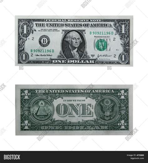 One Dollar Bill Path Image And Photo Free Trial Bigstock