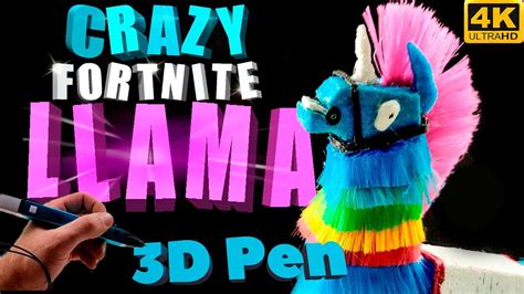 Llama Fortnite 3d Pen Time Lapse How To Make Hairs With 3d Pen Youtube
