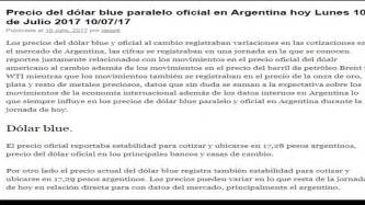 Últimas noticias de dólar hoy: Precio del dolar oficial blue paralelo en Argentina hoy ...