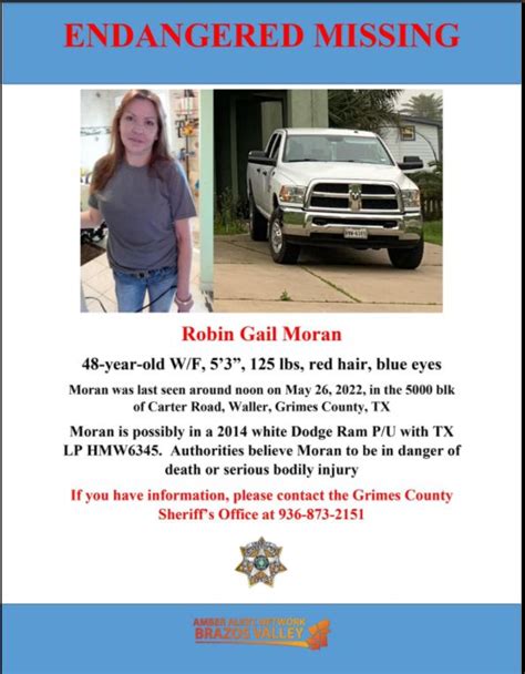 Search Continues For Missing Grimes County Woman Montgomery County