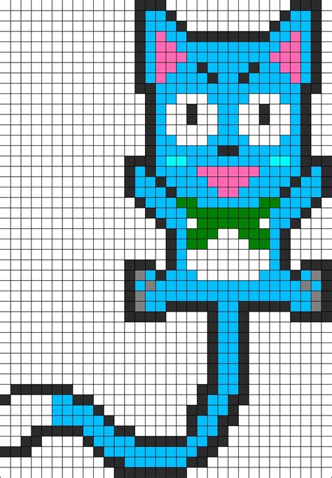 Fairy Tail Happy Kandi Pattern Pixel Art Fairy Tail Art