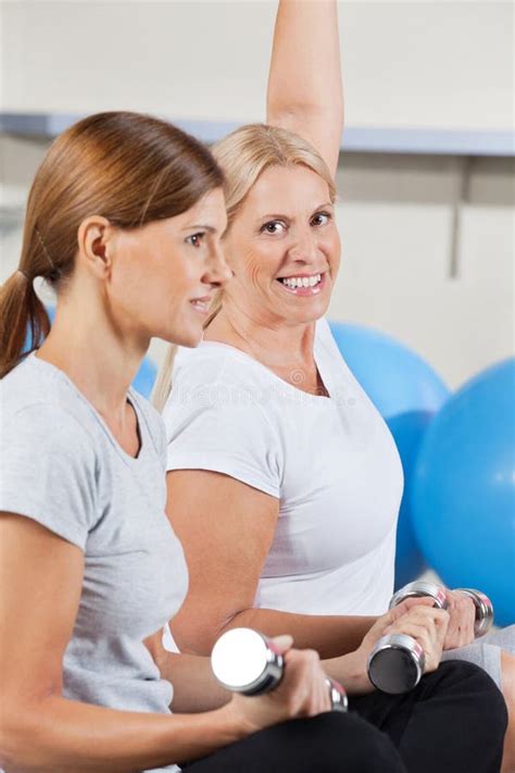 Women Working Out In Gym Stock Photo Image Of Citizens 24155914