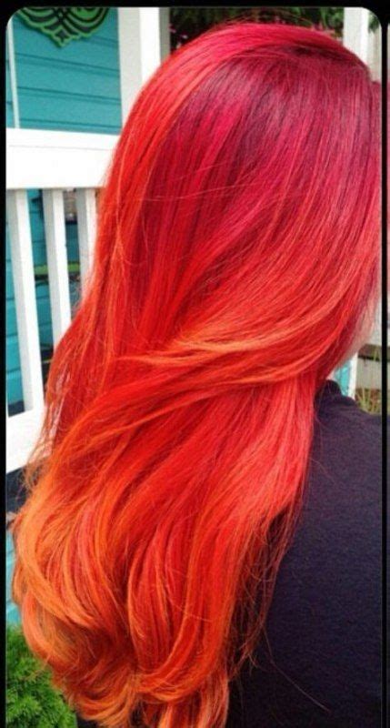 31 Trendy Ideas For Nails Red Orange Fire Orange Ombre Hair Orange