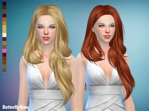 Sims 4 Hairs Butterflysims Hair 175 No Hat