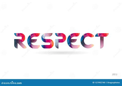 Respect Logo With Golden Lines Stock Image 191010787