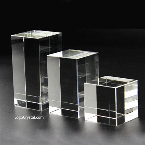 Cubos De Vidrio óptico Cristal K9 En Blanco Bloques De Cristal óptico