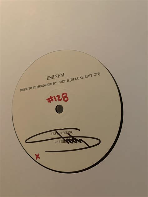 Music To Be Murdered By Test Pressing Signed By Eminem Vinyl