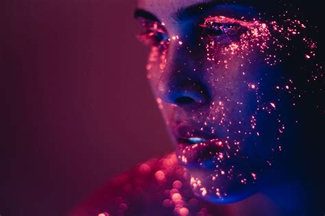Models Glow In Dazzling Neon Portraits Abc News