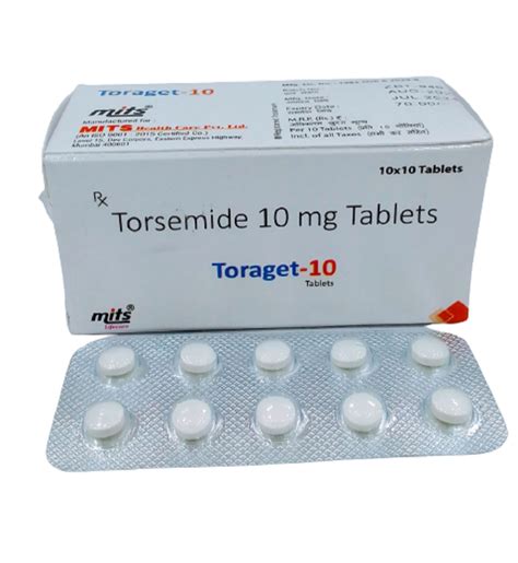 Torsemide Mg Tablets Prescription Packaging Type Blister At Rs Box In Panchkula