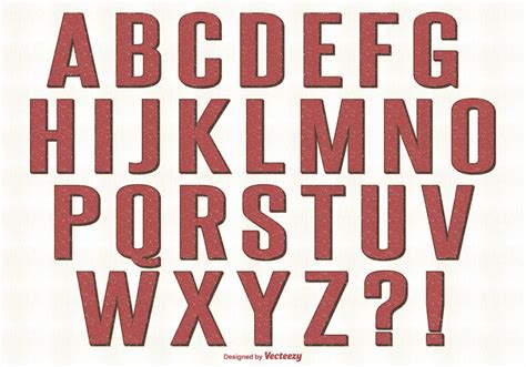 Retro Style Alphabet Set Download Free Vector Art Stock Graphics