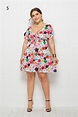 Cheap Plus Size Summer Dresses with floral printed