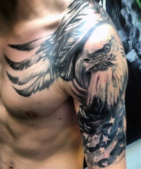 75 awesome eagle shoulder tattoos