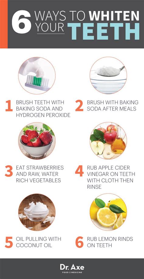 6 Ways To Whiten Your Teeth Naturally DrAxe Com Natural Health