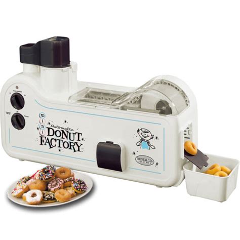 Nostalgia Electrics Mini Automatic Donut Factory Cream Mdf200 For Sale