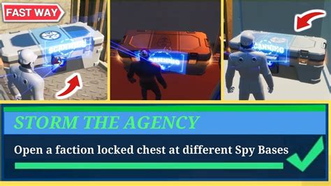 Fortnite Open A Faction Locked Chest At Different Spy