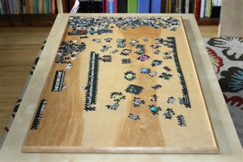 fun diy puzzle table plans   build easily