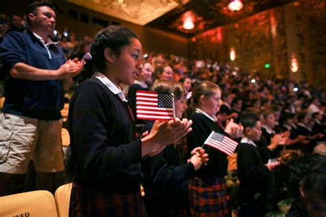 As New Citizens Take Oath Bay Area Students Learn Civics Lesson