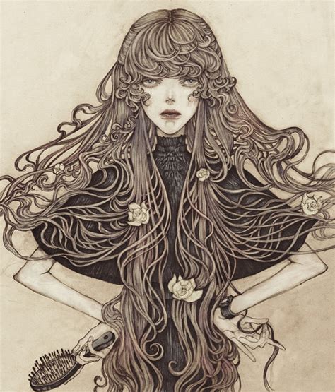 Dark Art Nouveau Inspired Illustrations By Jinnn Bleaq