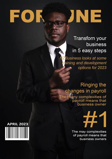 Artstation Business Magazine Cover And Inner Pages