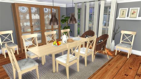 Sims 4 Ccs The Best Ikea Dining Room Furniture By Corporation