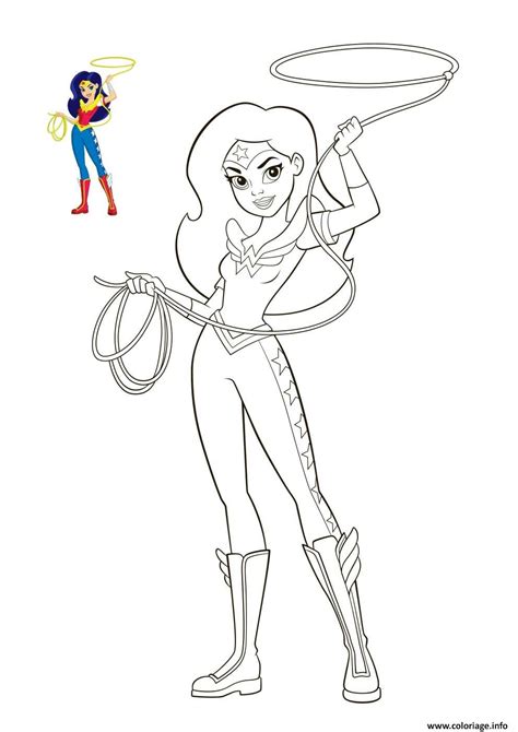 Coloriage Wonder Woman Dc Super Hero Girls
