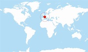 Where is France located on the World map?