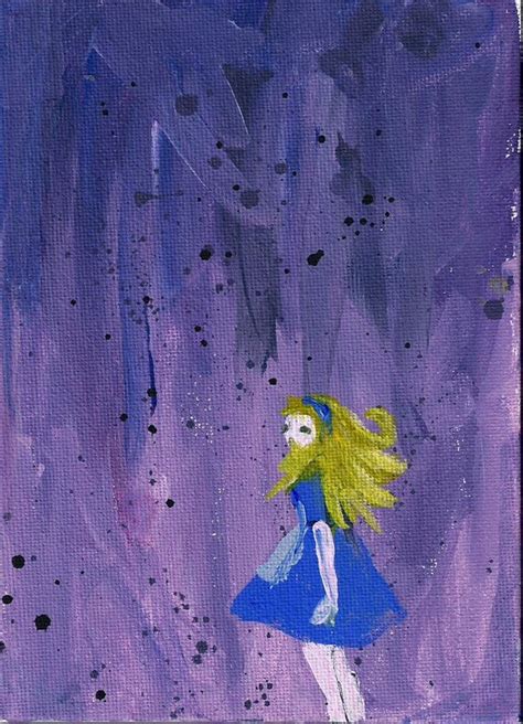 Acrylic Painting Of Alice In Wonderland By Starsandswallows
