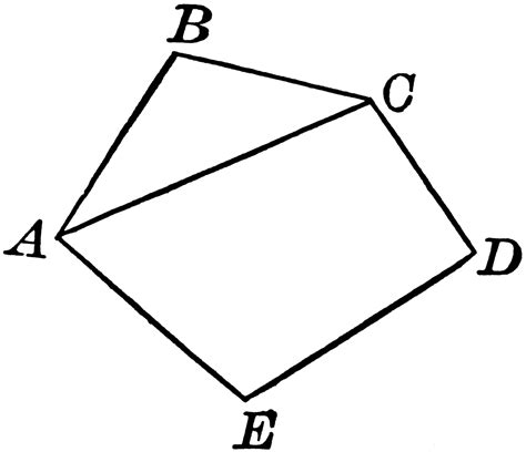 Figure 3 diagonals of a polygon. Polygon With Diagonal | ClipArt ETC